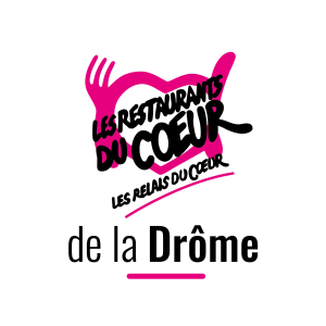 Logo Restos du Coeur AD 26 Drome Badge